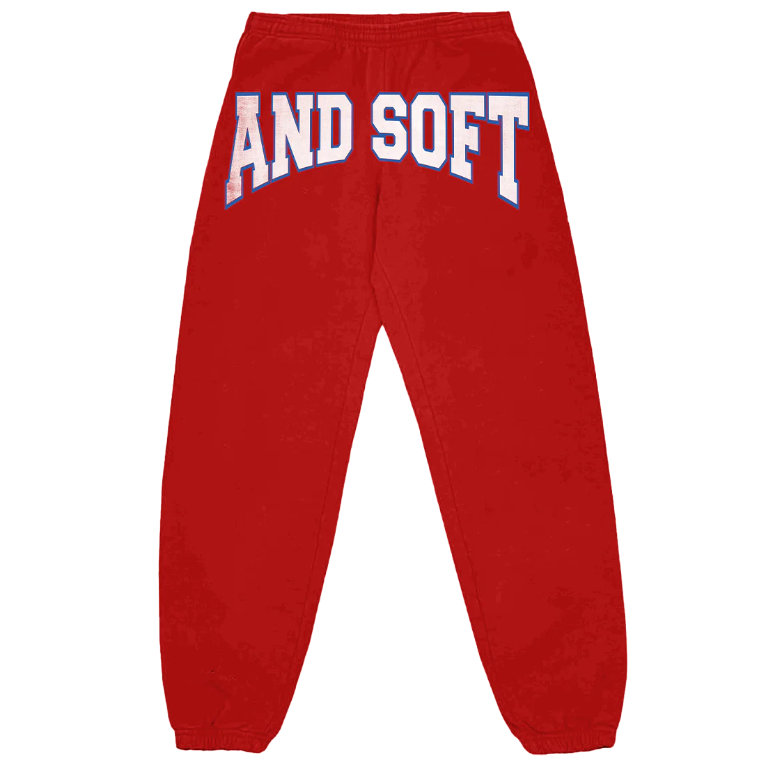 HIT ME HARD AND SOFT RED SWEATPANTS
