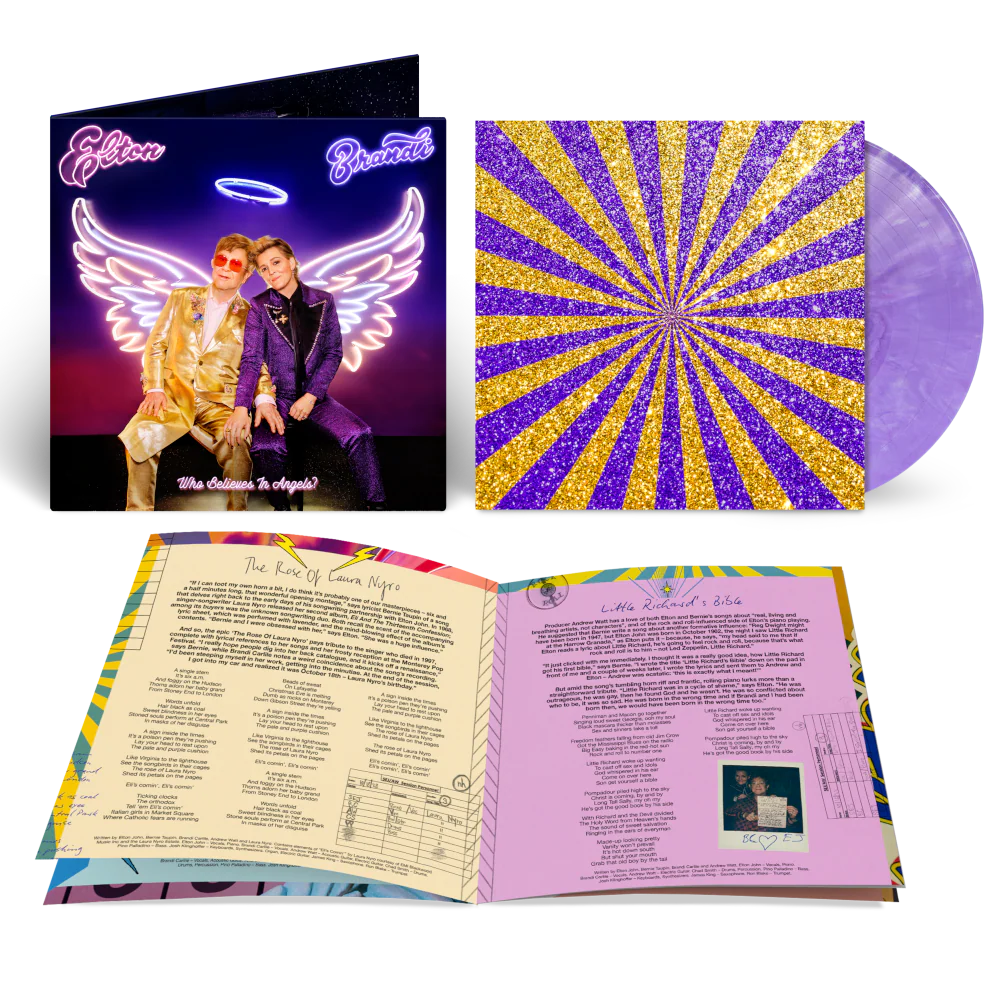 Who Believes In Angels? Store Exclusive Purple Marble Vinyl + Signed Card - Image 4