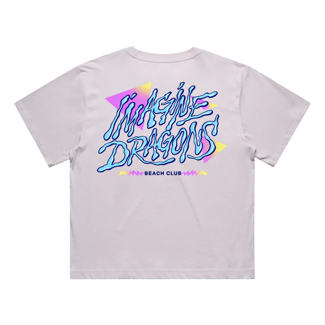 Beach Club Ladies Crop Tee - Image 2